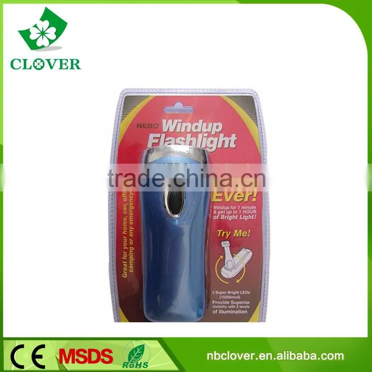 Phone charger hand crank led dynamo flashlight,led emergency flashlight
