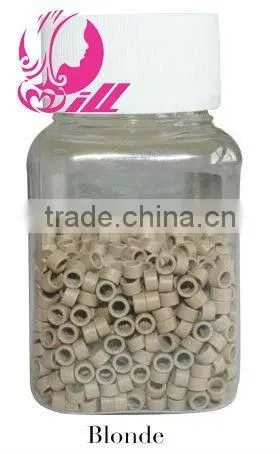 2013 Wholesale High Quality Cheap Silicone Micro Beads Hair Extension Micro Beads Brown Micro Beads For Hair Extensions Tools