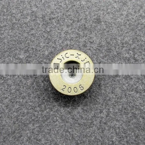 denim metal jeans shank button Metal Shank Button
