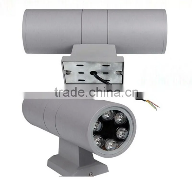 RoSH CE P65 aluminium round outdoor led wall light 12W