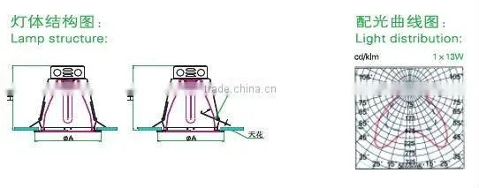 8" Vertical recessed downlight fixture