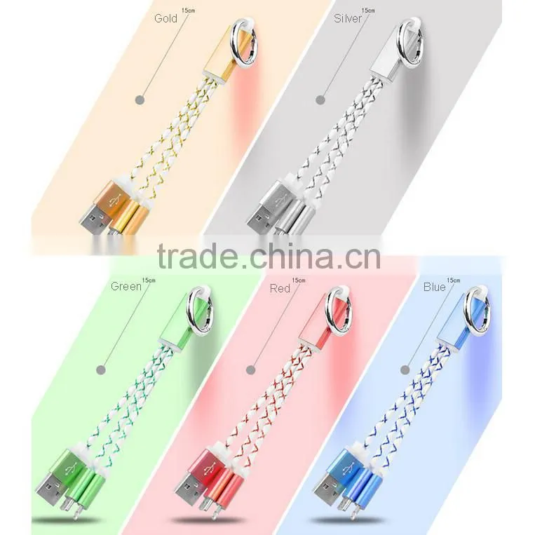 Colorful 2 in 1 micro usb data cable, micro usb cable bulk for Samsung charge