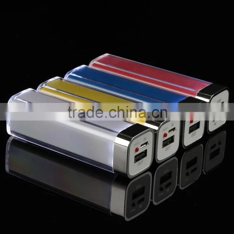 Msot popular portable Lipstick power bank 2600mah