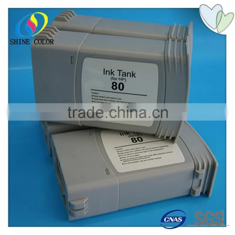 350ML HP80 compatible ink cartridge for HP Desigjet 1000 1050 1055 C4846A C4847A C4848A C4871A