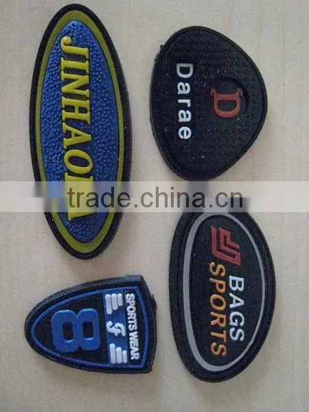 custom pvc rubber jeans patch