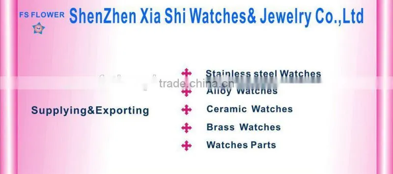 FS FLOWER - Slim Women's Leather Strap Crocodile Skin or Calk Skin 16 mm