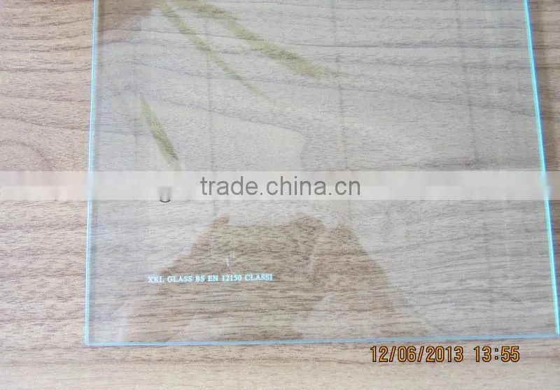 beveled edge tempered glass/flat edge / building glass