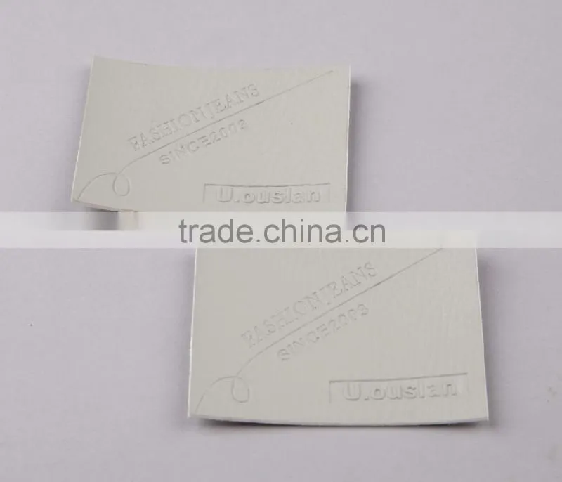 High Quality PU Faux Deobssed Label