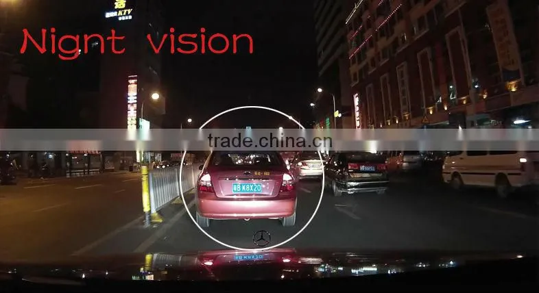 dual lens vehicle car camera dvr video recorder,rearview mirror 2.7 inch car dvr