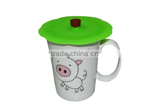 OEM colorful silicone lids for cups silicone glass cup cover