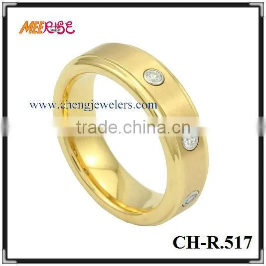 wholesales jewelry beveled edge high polished titanium pair ring camo wedding ring