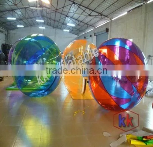 Stable Transparent Colorful Walk On Water Inflatable Ball