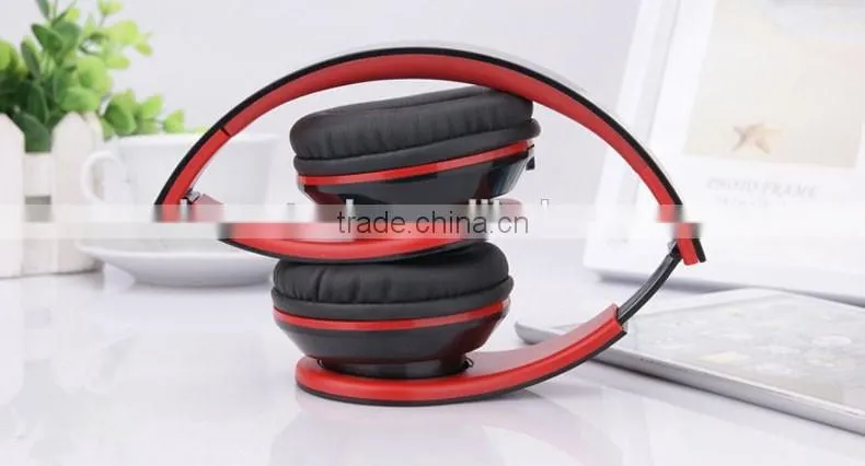 Hot sale portable foldable wireless bluetooth 3.0 stereo headphone for laptop computer