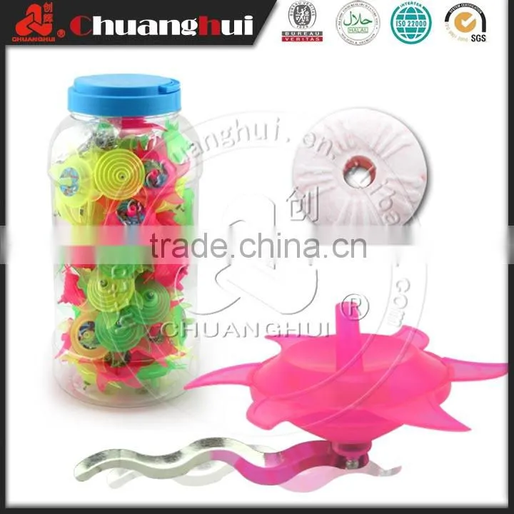 Peg-Top Toy Candy With Jelly and Tattoo
