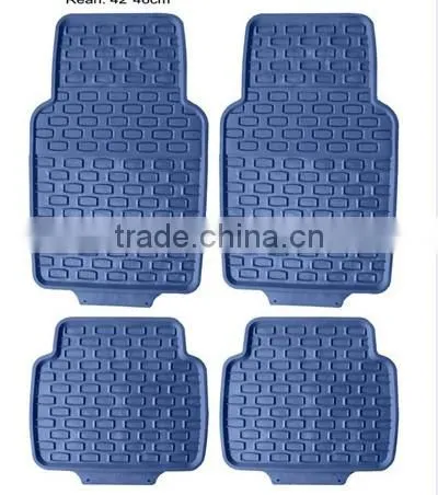 Blue color PVC universal car floor mats for tailored