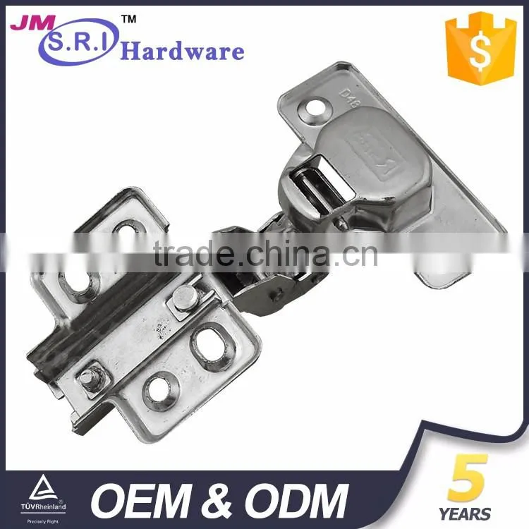 Top selling four hole plate mirror cabinet door hinge