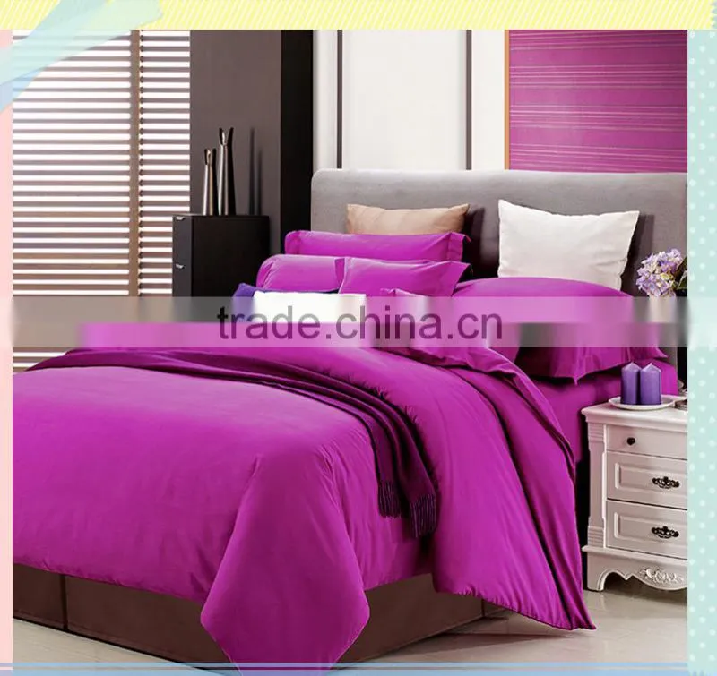 OEM Wholesale red cotton commercial hotel bedding duvet cover set,cheap hotel bed linen,flat sheet