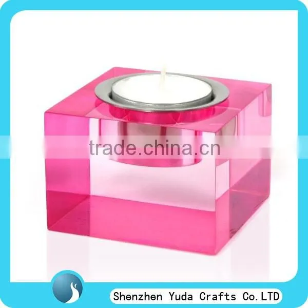 Affordable price factory price clear acrylic candle holders wedding decoration candle wholesale