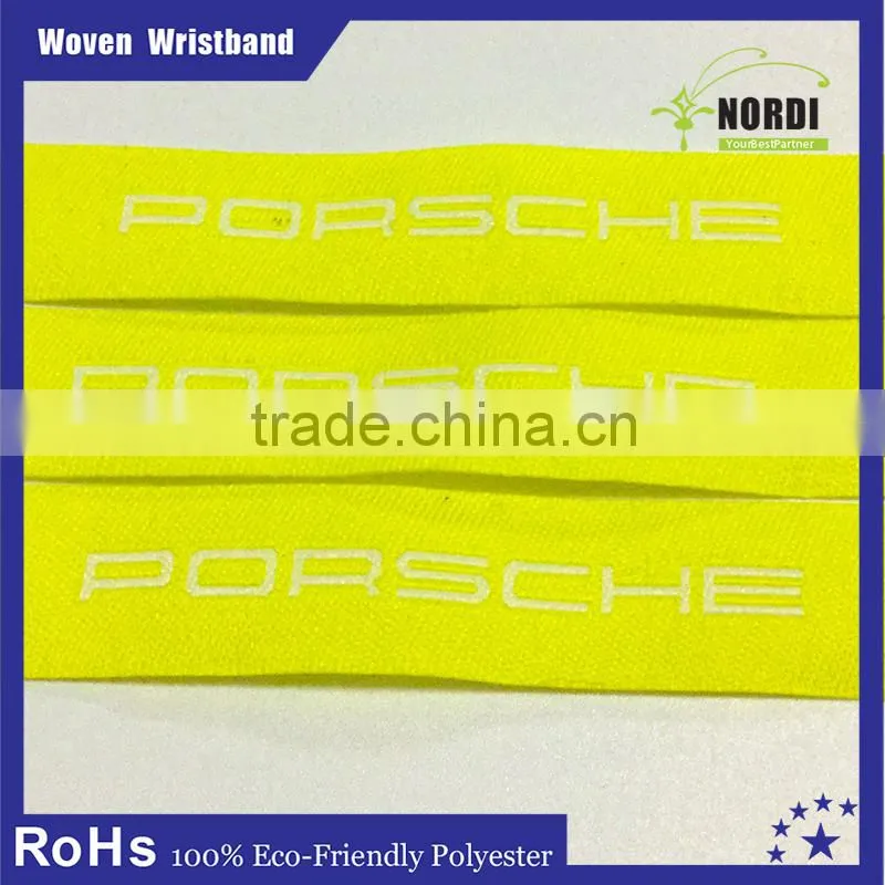 one time use woven wristbands