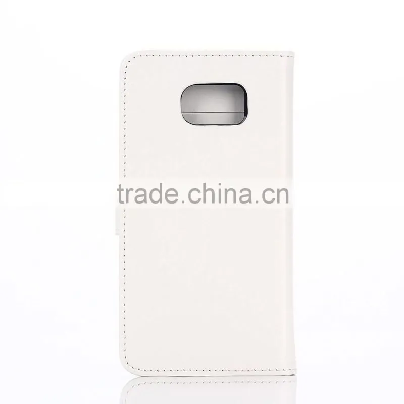 For Samsung Galaxy S6 Wallet Case Pu leather case with Card Slots and Cash Compartment Flip Cover with Kickstand Feature