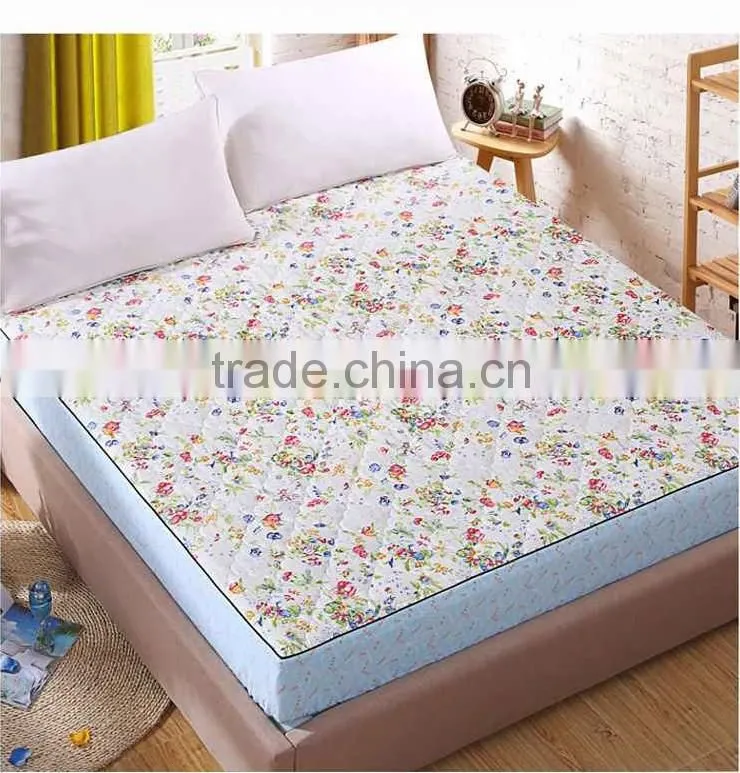 Cool Patterned TPU Laminated Waterproof WAterbed Mattress Pad