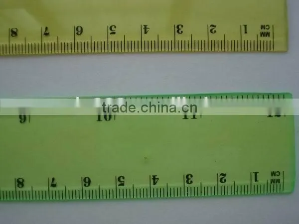custom 12' 30cm plastic ruler