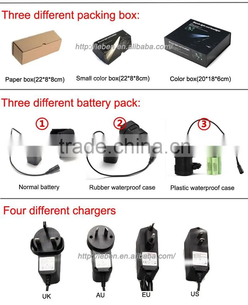 Unibody Design Cree XM-L T6 Bike Cycling Bicycle Front light LED Bike Light