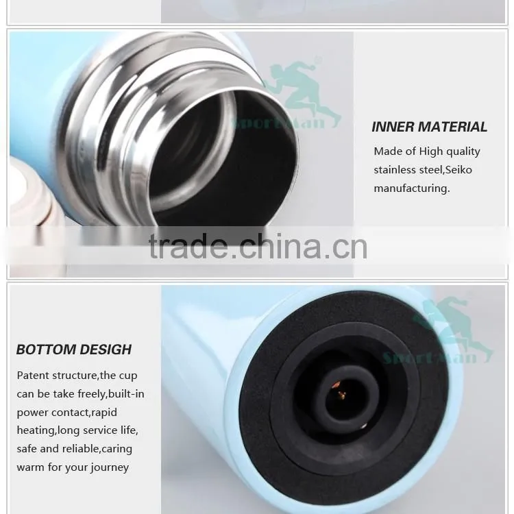 12V24V 50W Stainless Steel Electric Car Heated Travel Mug Cup Bottle