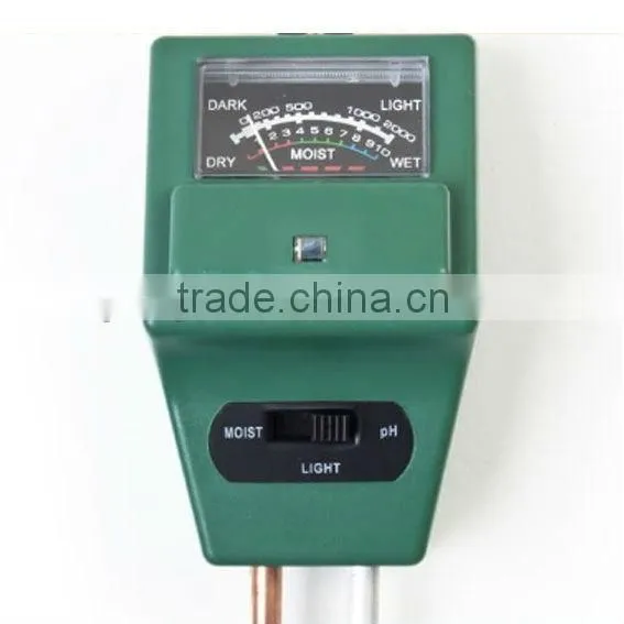 3 in 1 Plant Flowers Soil Test Kits PH Tester Moisture Meter Light Illuminance Analyzer