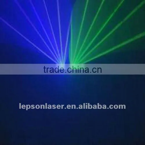 350mW green blue DMX512 two heads DJ light