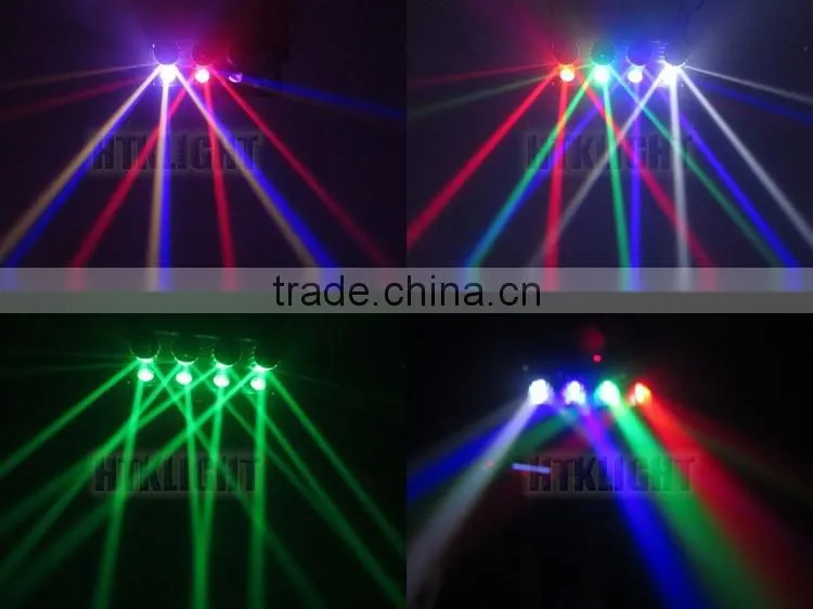 4 head 10W 4 in 1 rgbw scanner beam light