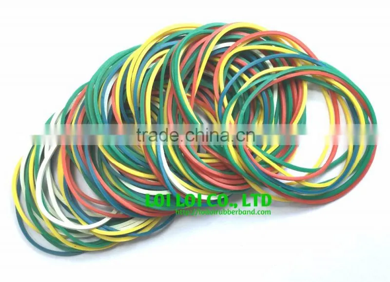 Mix colour Natural elastic Hair band - Strong rubber band and Colored in Bulk Rubber band for money use