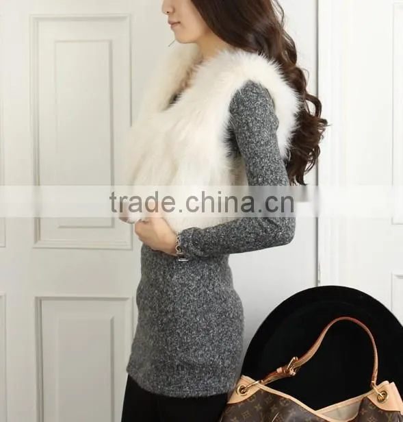 new arrival lamb fur vest for girls