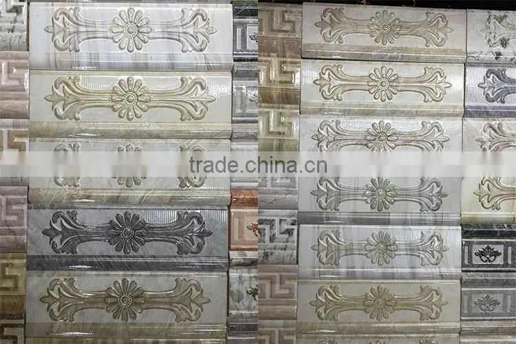 80X250 marble design ceramic bathroom decorative wall tile border