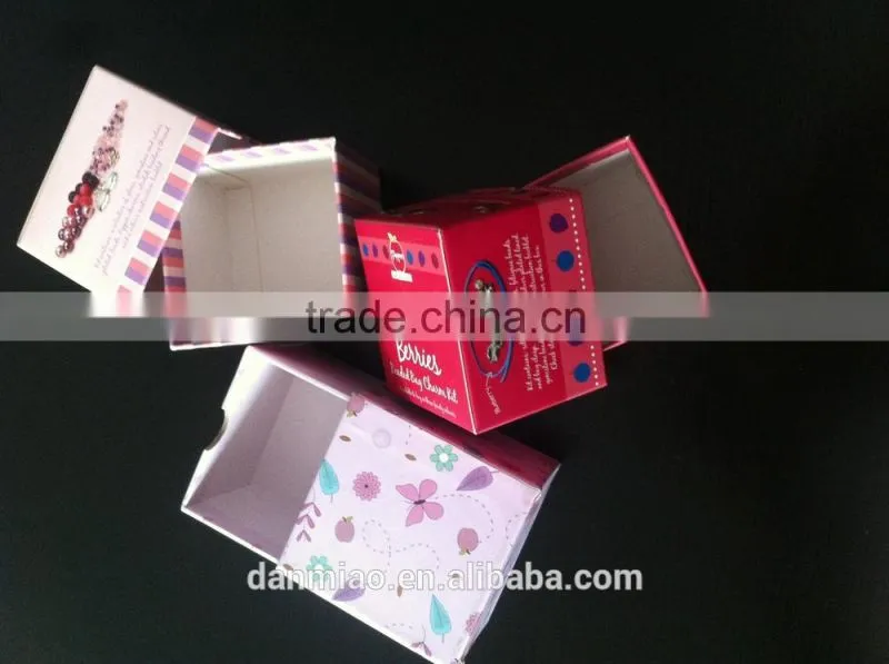 Delicate high quality paper tube/can for jewelry /ornaments