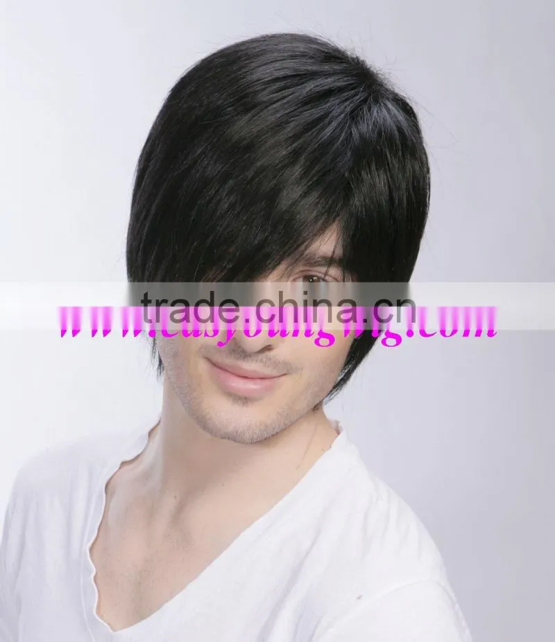 Sell men's toupee, hair wigs for men, synthetic men's wig