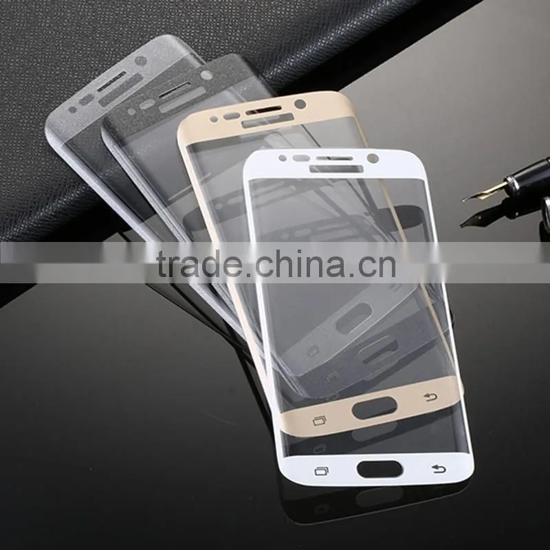 For Samsung Galaxy S6 Phone Glass Film with Sticker, Full Screen Cover Tempered Glass Screen Film for Mobile Phone