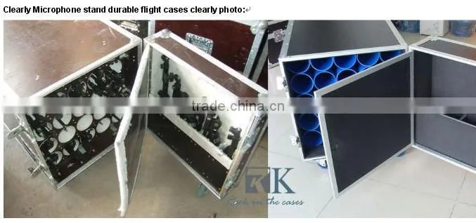 Micro stand case/wireless microphone stand flight case