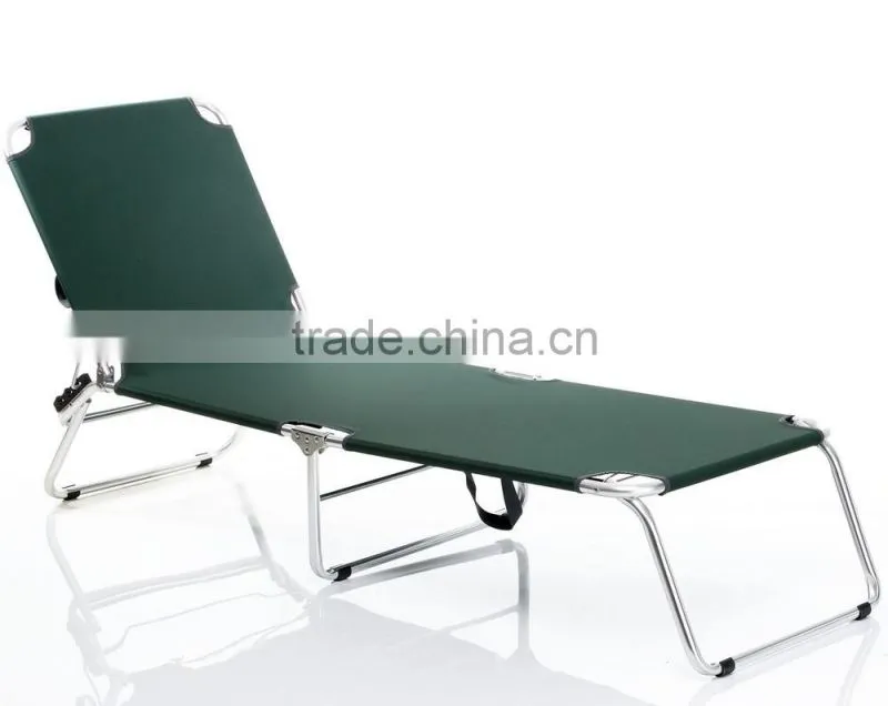Aluminum folding ajustable back folding bed