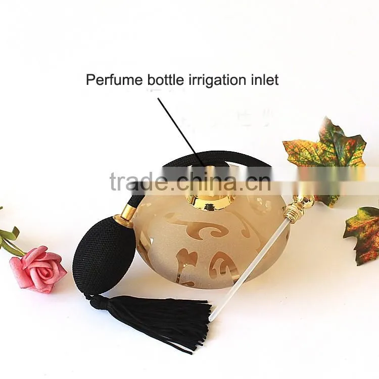 hand blown frosted glass perfume bottle , airbag scent bottle , reed diffuser atomizer sprayer