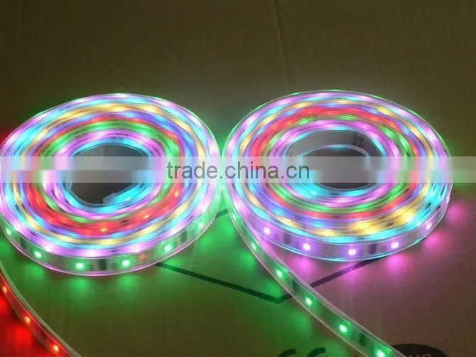 waterproof IP65 IC WS2812B led strip smd 5050 ws2812b 144 led pixel strip dc5v led strip
