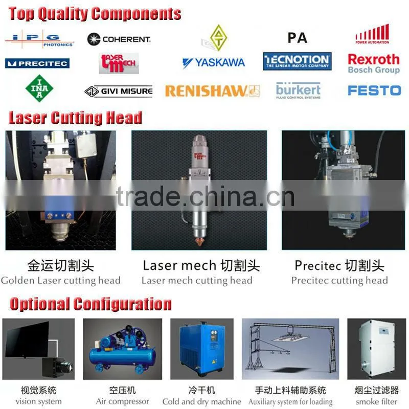high precision cnc 500w 1000w fiber laser sheet metal cutting machine