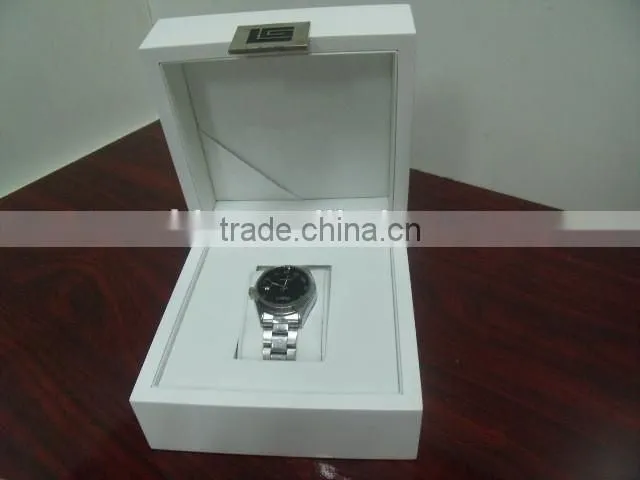 High-grade customized paint white watch boxes / wood watch box