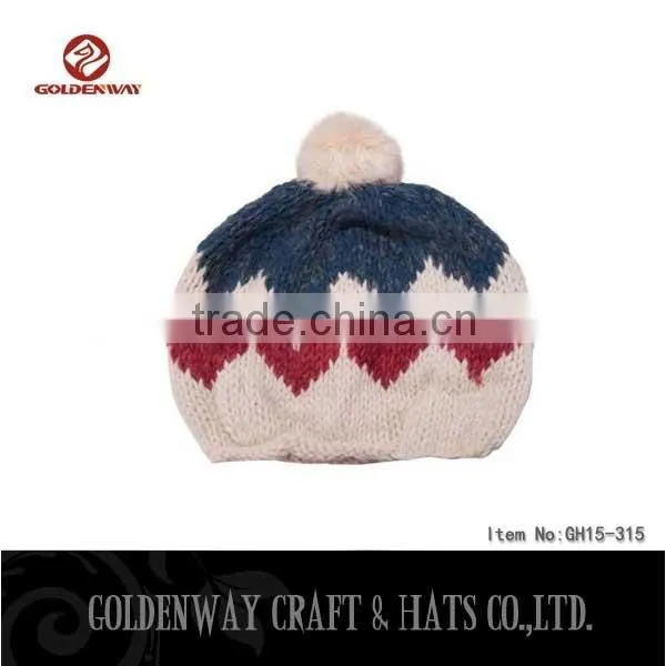 2016 Custom cotton embroidery knitted hip hop beanie hat