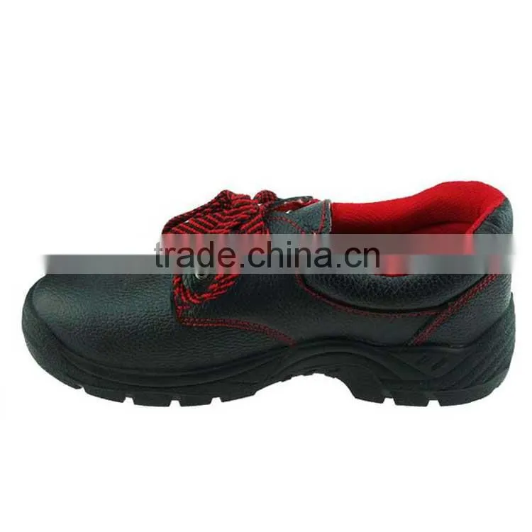 steel toe industrial working leather safety shoes