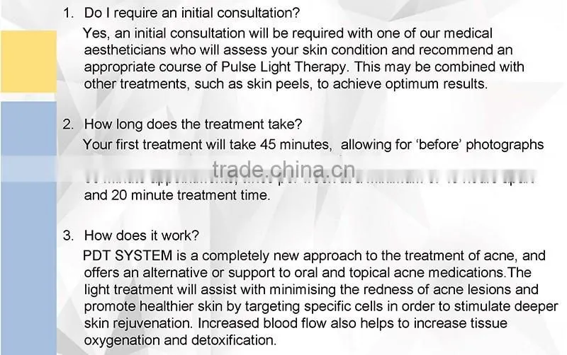 Photon LED Skin Rejuvenation PDT LED Machine