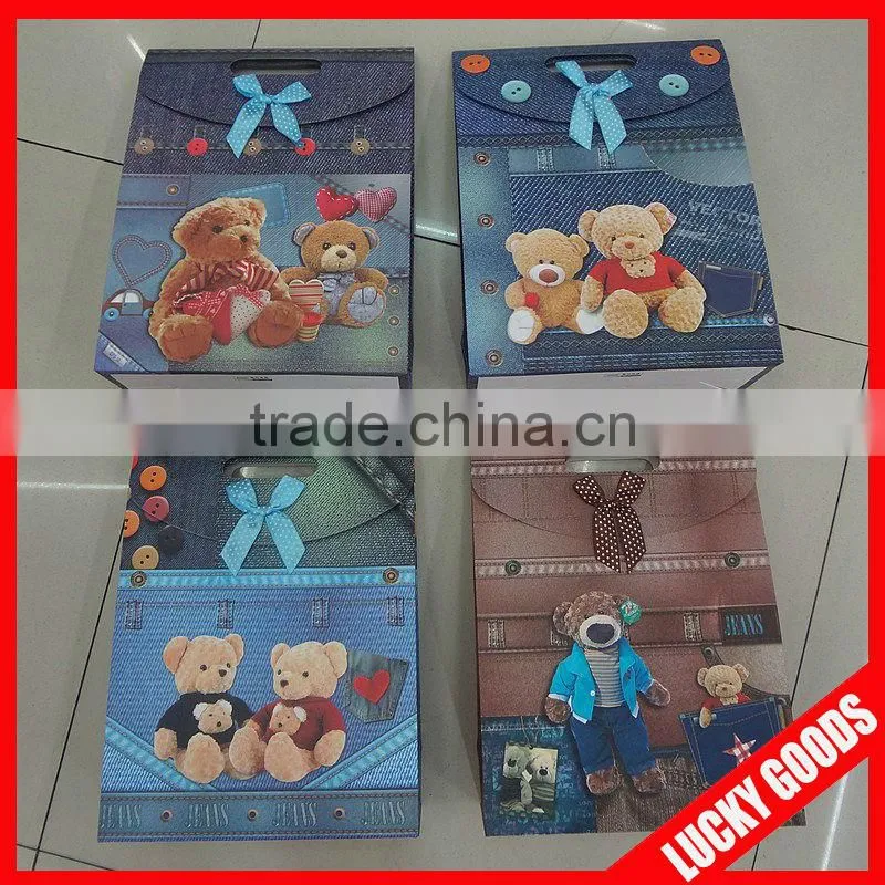 2013 natural recycle custom printed paper bags