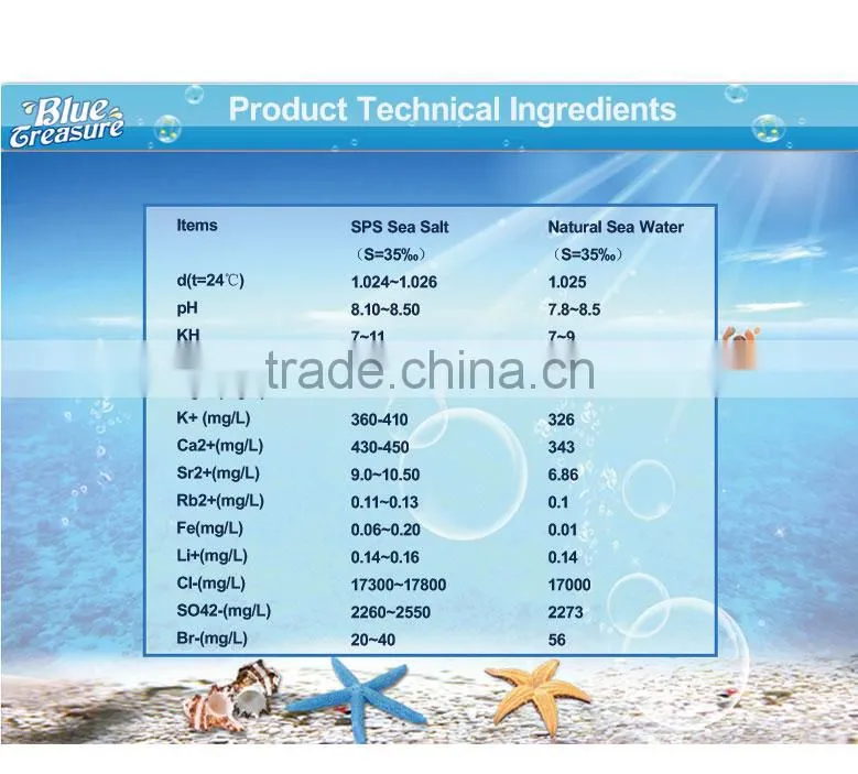 6.7KG Mix 50Gallon Salt Water Aquarium Reef Salt Fish Tank Lighting LED