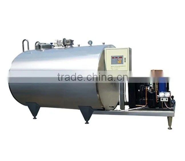milk cooling vessel for storage