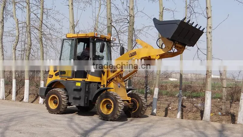 China small wheel loader JT912, ZL12F with A/C, Quick hitch and attachments